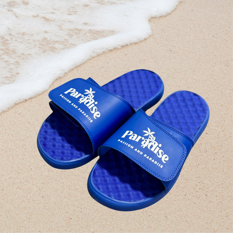 Vacay Vibe Slides - Royal Blue