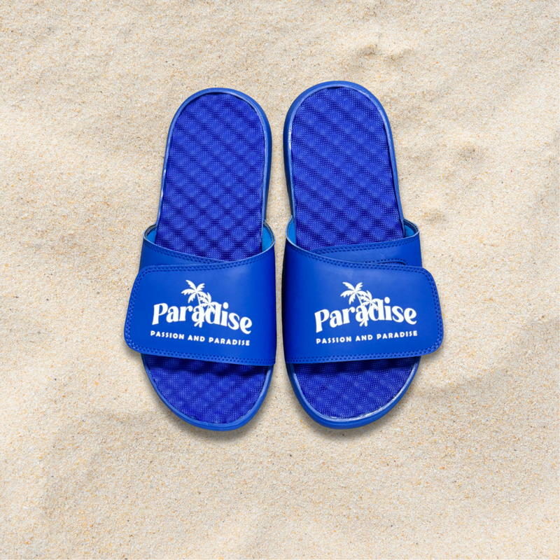 Vacay Vibe Slides - Royal Blue